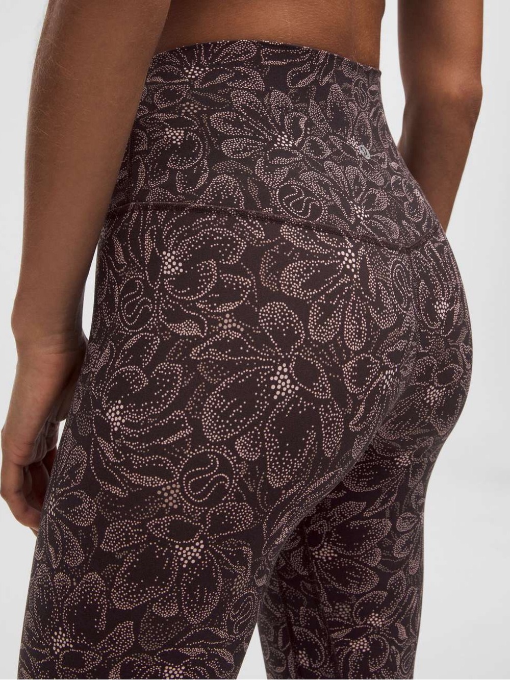 Lululemon Align High-Rise Crop 17" Dotted Magnolia Pink Multi - Size 6